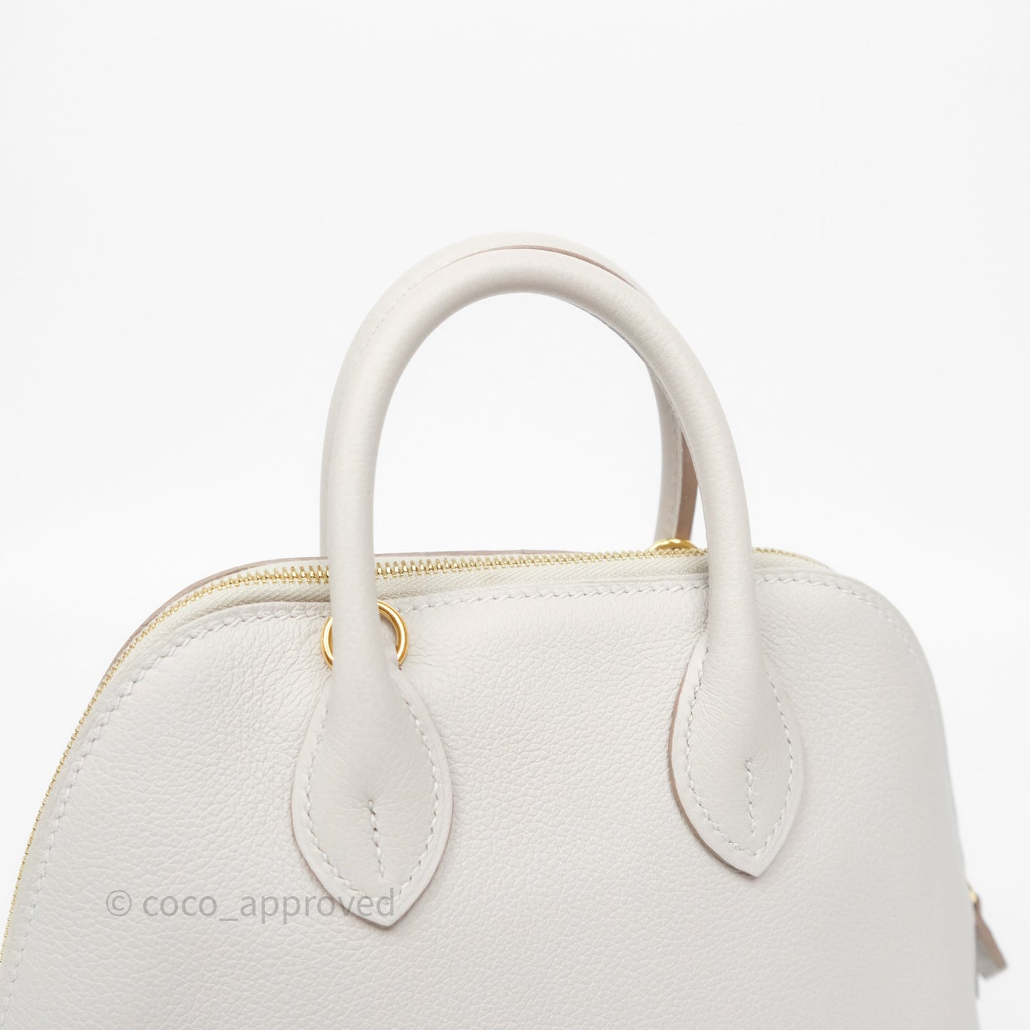 Hermès Bolide Mini 1923 Gris Perle 80 Evercolor Gold Hardware