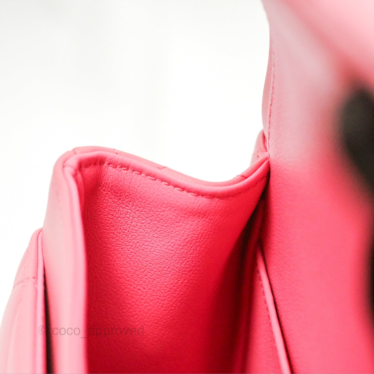 Chanel Small Classic Quilted Flap Pink Lambskin Gold Hardware