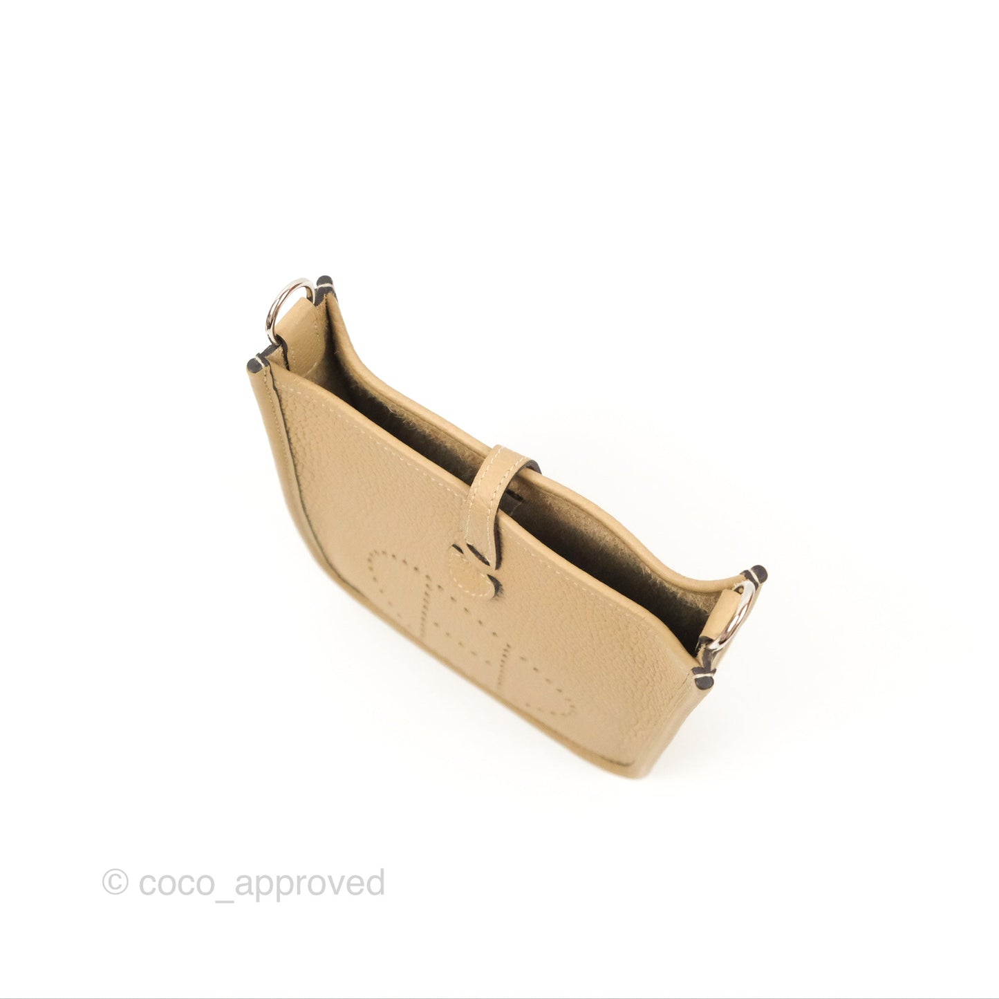 Hermès Mini Evelyne 16 Trench Clemence Palladium Hardware