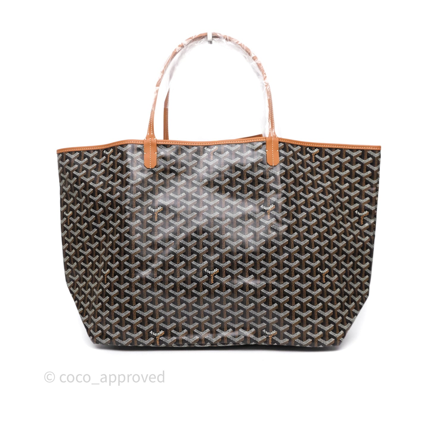 Goyard St Louis Tote GM Tan Black