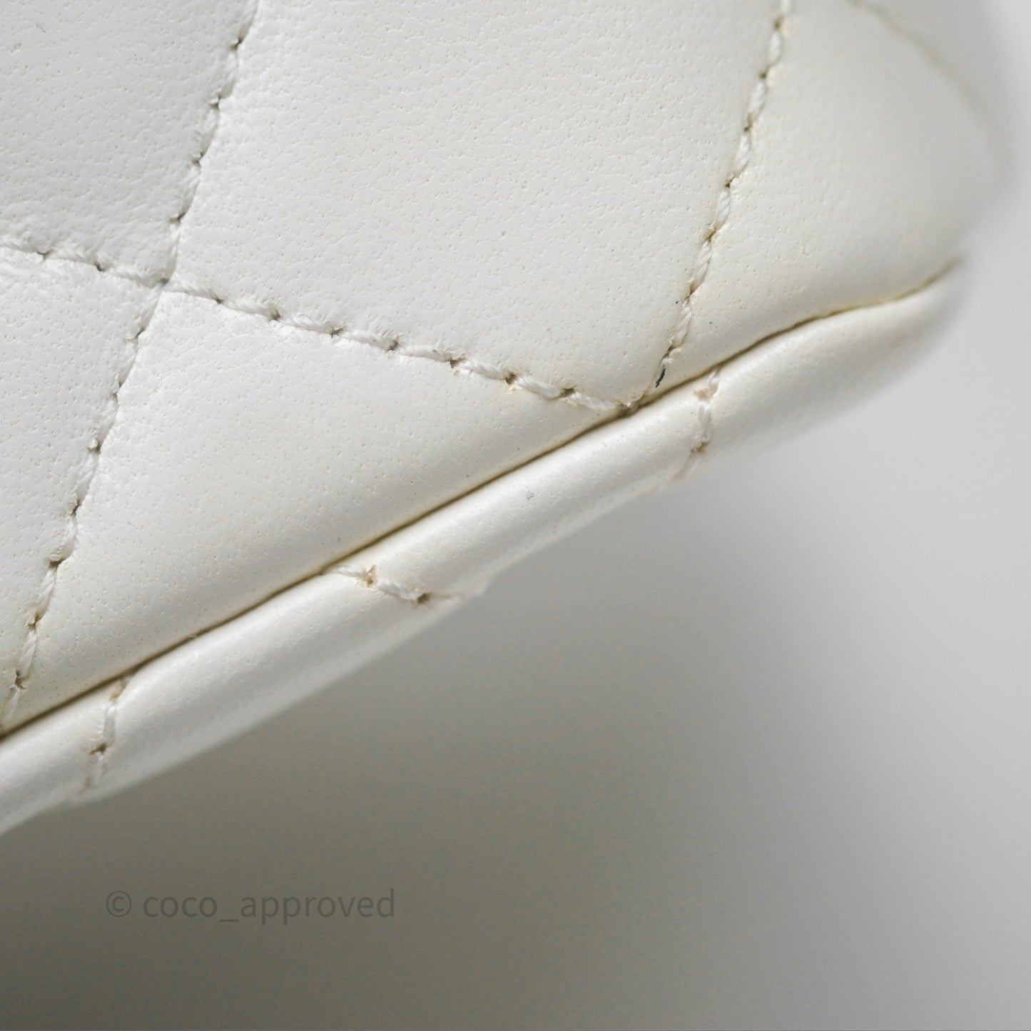 Chanel Crystals Top Handle Mini Rectangular Flap Bag White Lambskin Gold Hardware