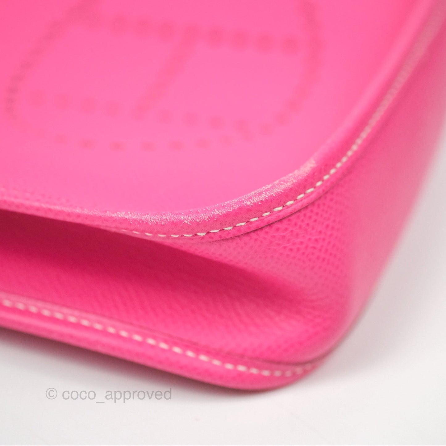 Hermès Mini Evelyne 16 Hot Pink Epsom Palladium Hardware