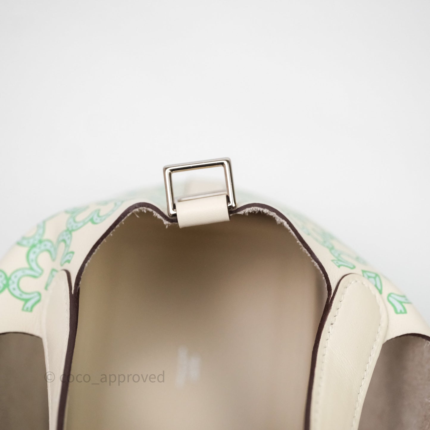 Hermès Micro Picotin 14 Lucky Daisy Nata I2 Vert Swift Palladium Hardware