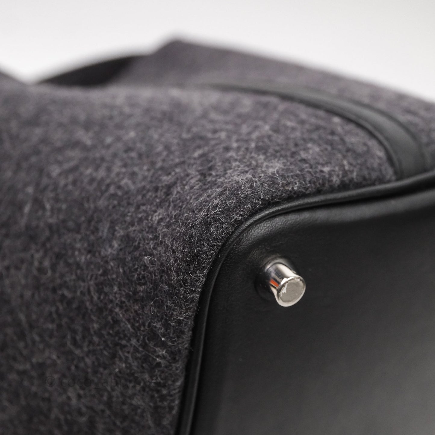 Hermès Picotin 18 Graphite 88/ Noir 89 Wool Swift Palladium Hardware