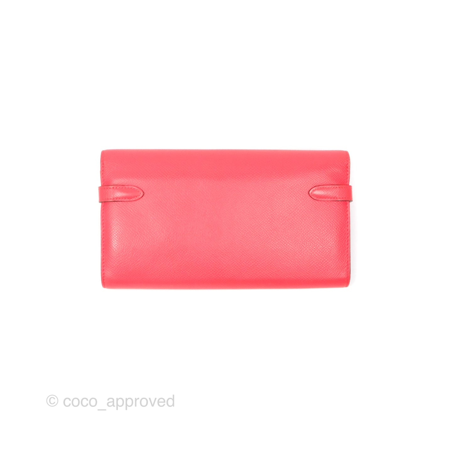 Hermès Kelly Wallet Pink Epsom Palladium Hardware