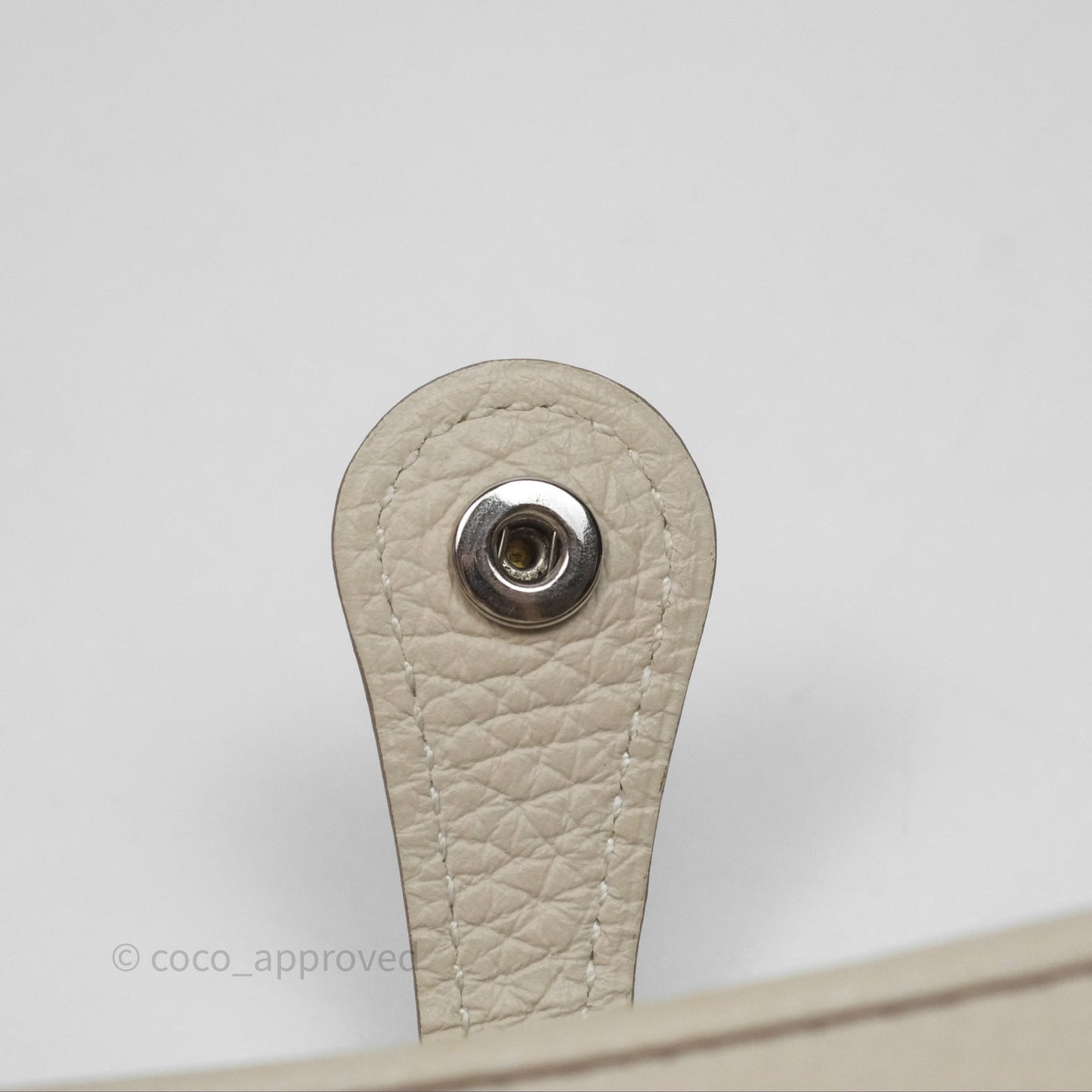 Hermès Mini Evelyne Craie 10 Clemence Palladium Hardware