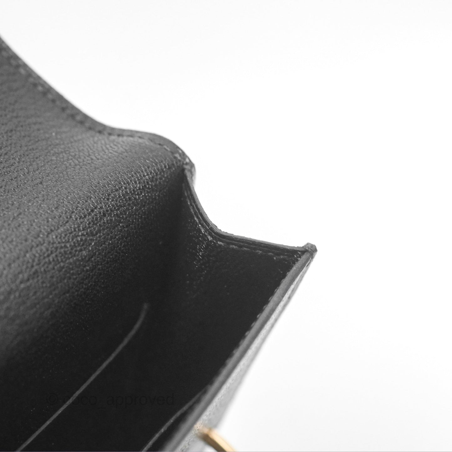 Hermès Roulis Slim Wallet Noir Gold Hardware
