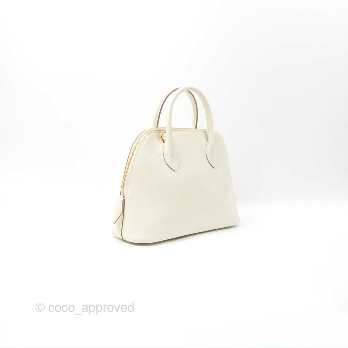Hermès Bolide 1923 25 Mushroom 0T/Biscuit 48 Evercolor Gold Hardware