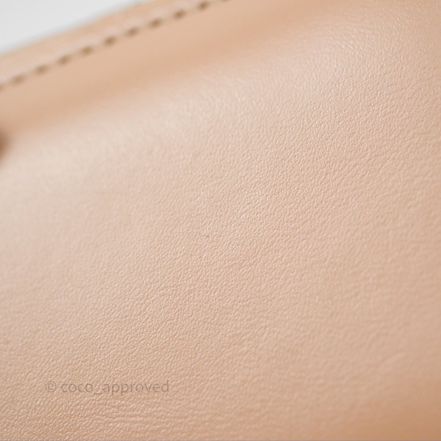 Chanel Quilted Mini Perfect Fit Vanity With Chain Beige Calfskin Aged Gold Hardware