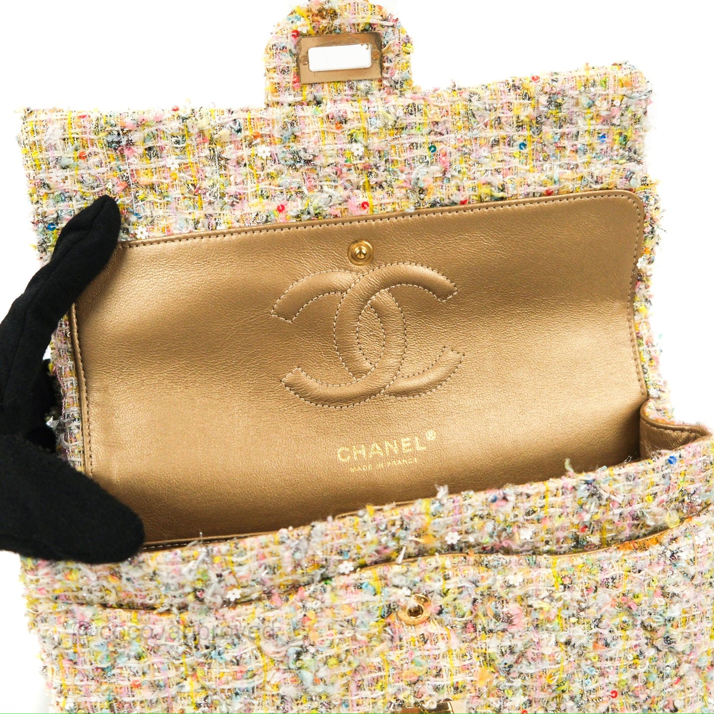 Chanel Reissue Tweed Pastel Garden Party Flap