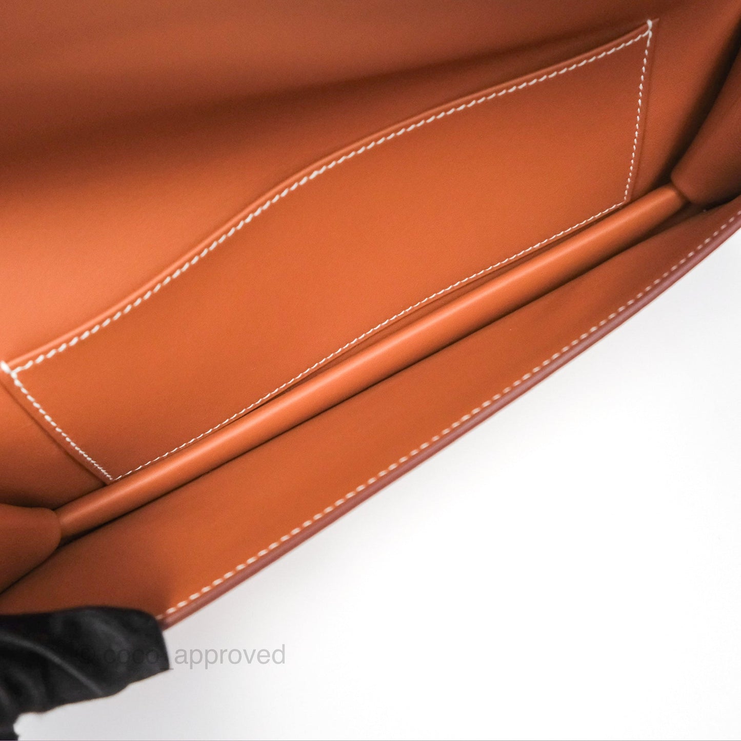 Hermès Birkin Shadow Clutch Bag Gold 37 Swift