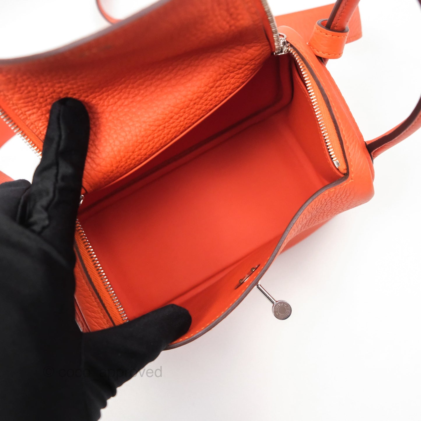 Hermès Mini Lindy 20 Clemence Palladium Hardware