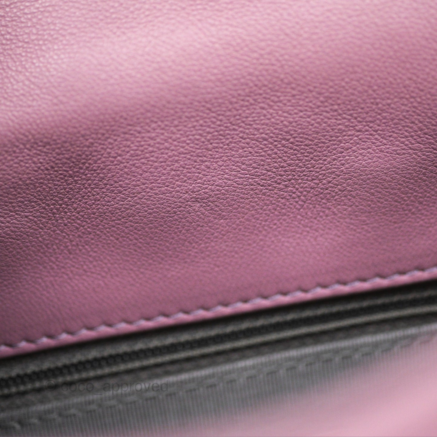 Chanel Medium Bicolor CC Chain Flap Pink/Black Lambskin Silver Hardware