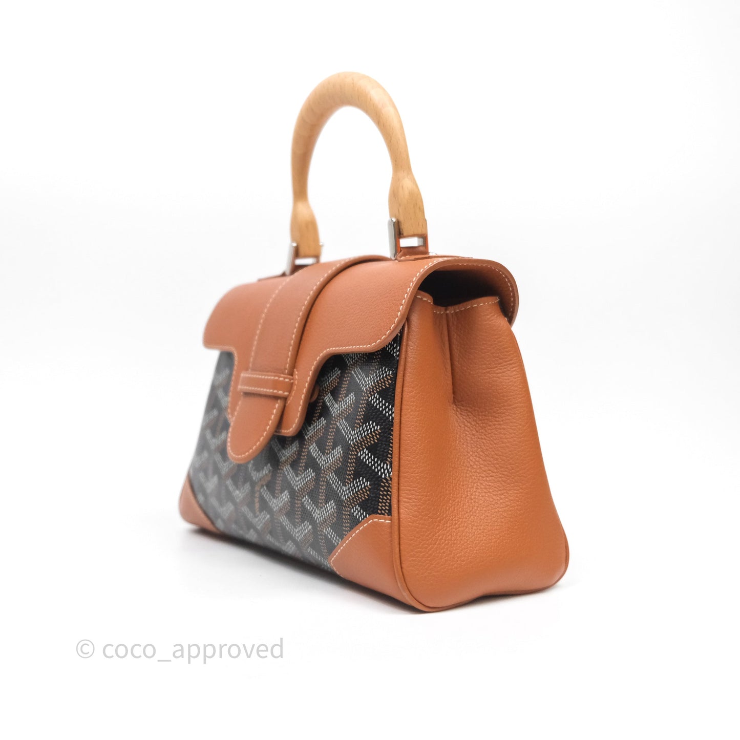 Goyard Saïgon Mini Bag Tan Goyardine Canvas/Chevroches Calfskin