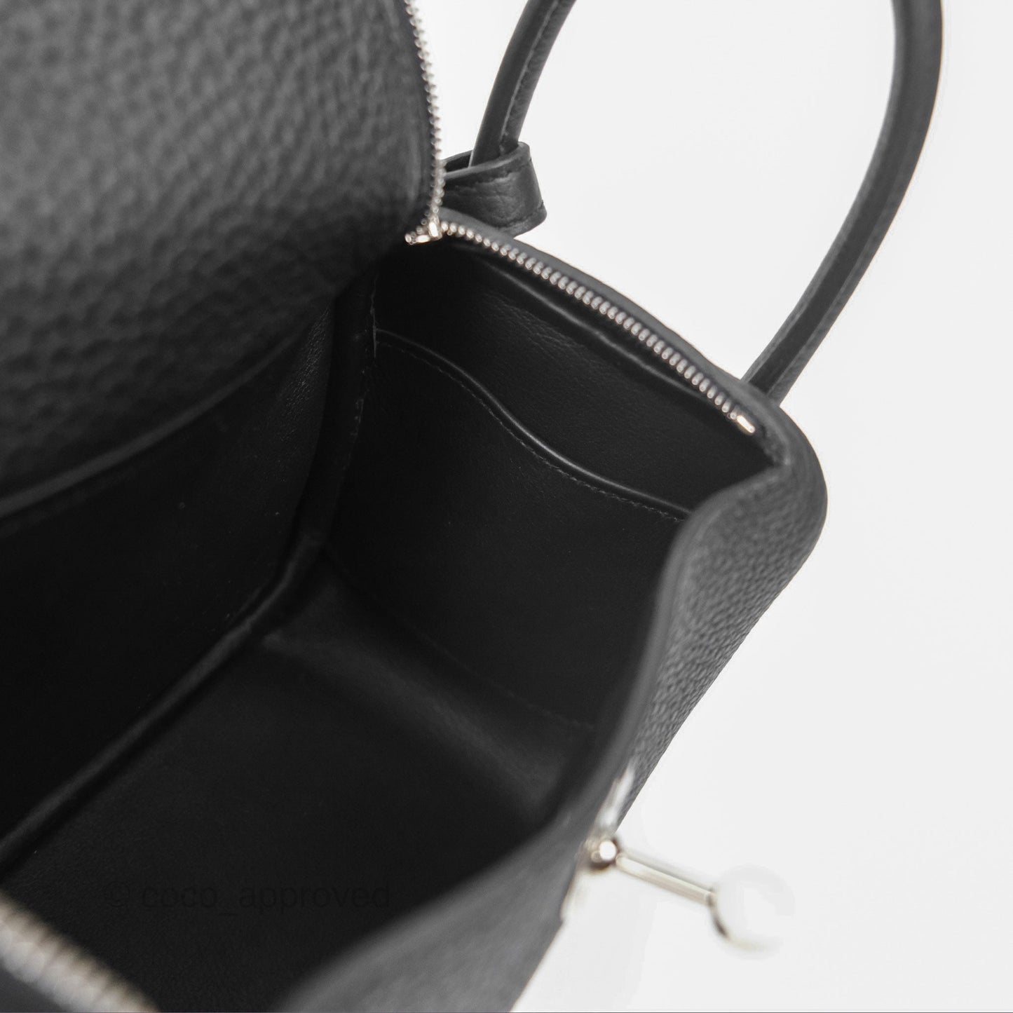 Hermès Mini Lindy 20 Noir 89 Clemence Palladium Hardware