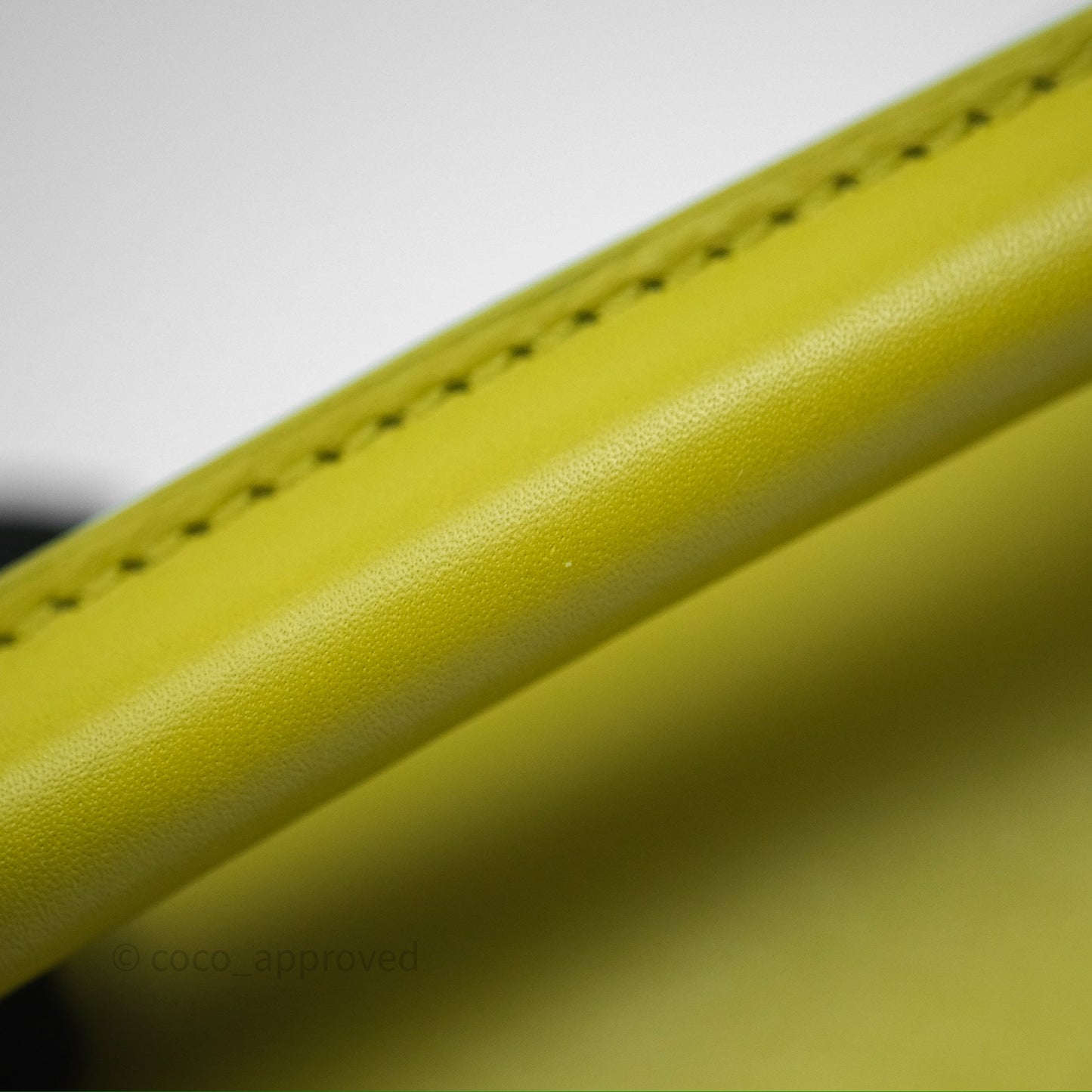 Loewe Mini Puzzle Edge Bag in Lime Smooth Calfskin