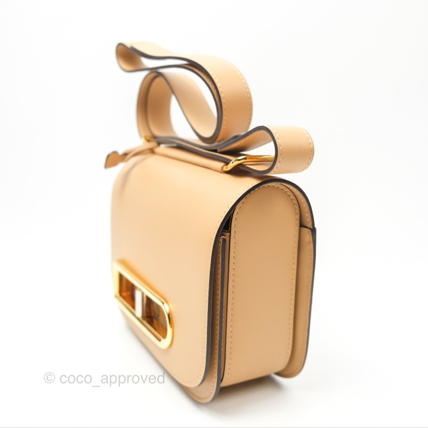 Delvaux Lingot Bag Latte Olen Calfskin