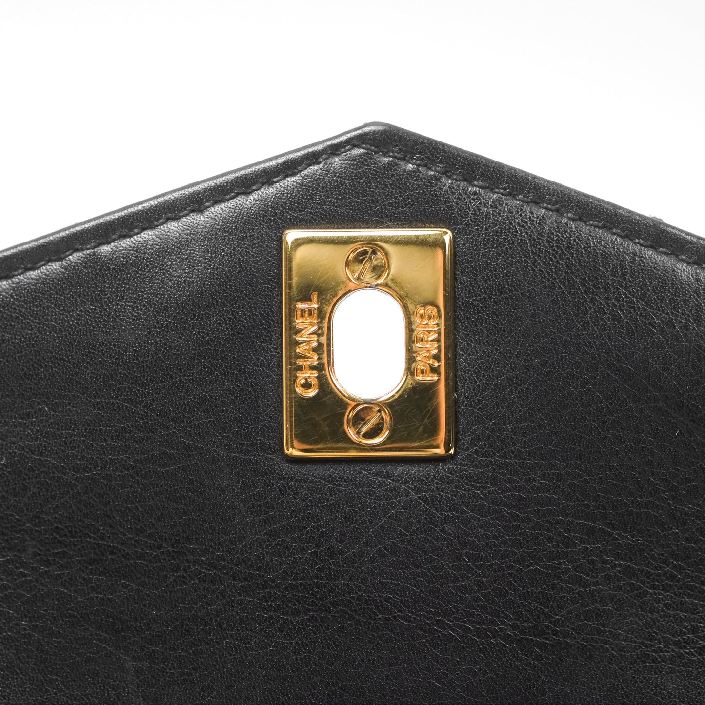Chanel Vintage Belt Bag Quilted Black Lambskin 24K Gold Hardware