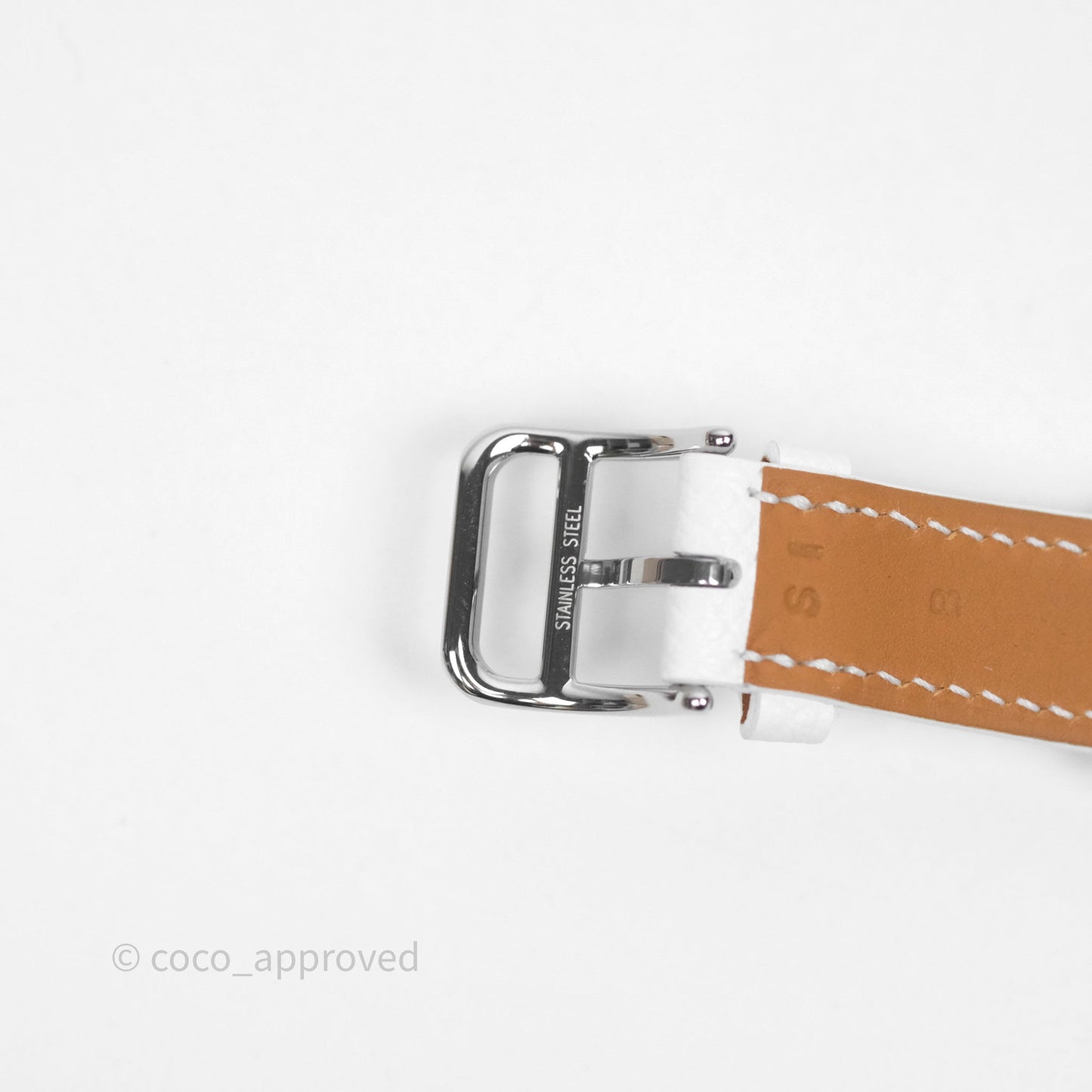 Hermès Heure H Watch Small Model 25 mm Blanc Epsom Palladium Hardware