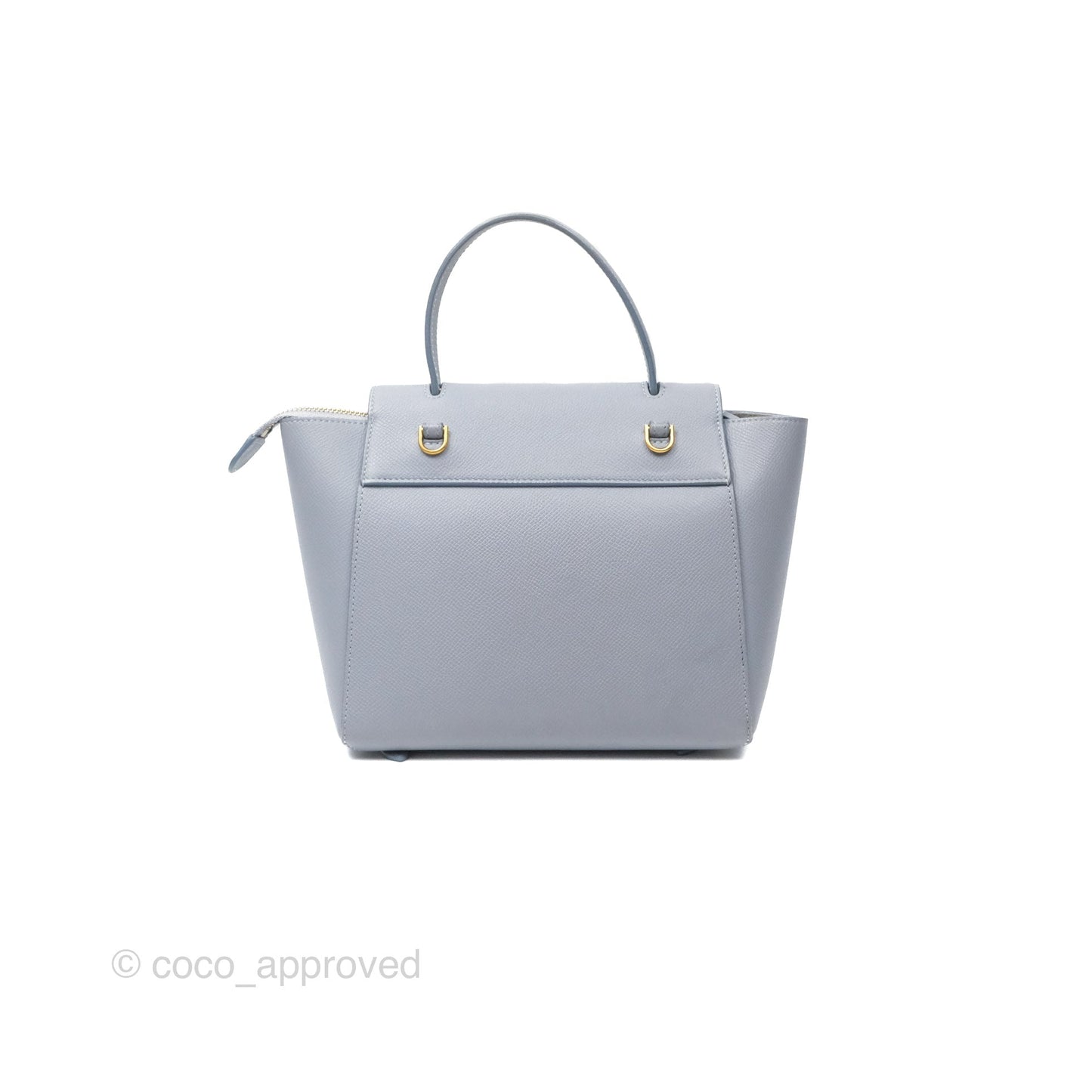Celine Nano Belt Bag Arctic Blue Grained Calfskin Gold Hardware