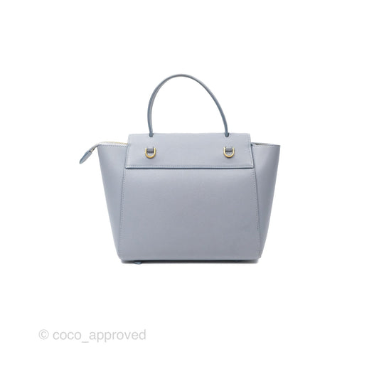 Celine Nano Belt Bag Arctic Blue Grained Calfskin Gold Hardware