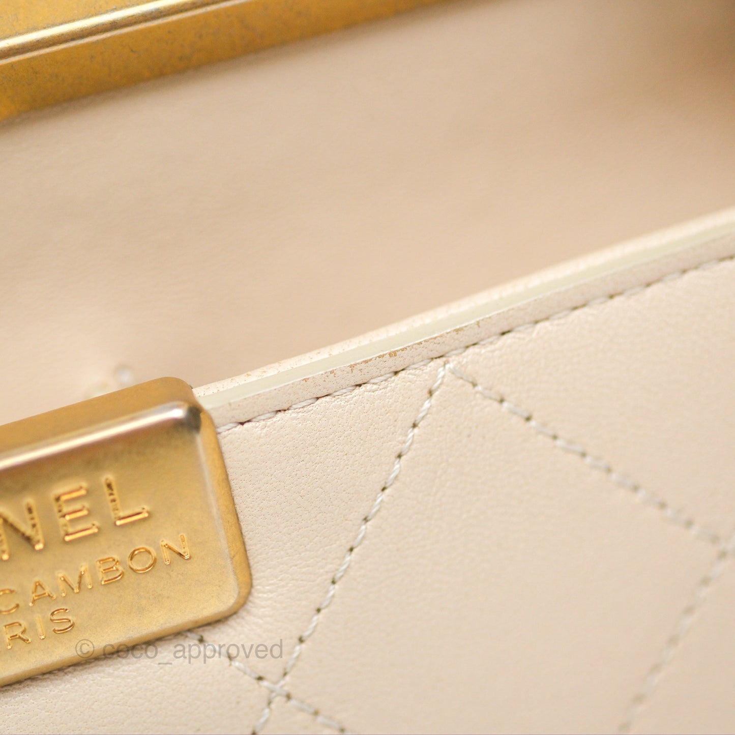 Chanel Small Quilted Coco Luxe Flap Bag Light Beige Calfskin Aged Gold Hardware