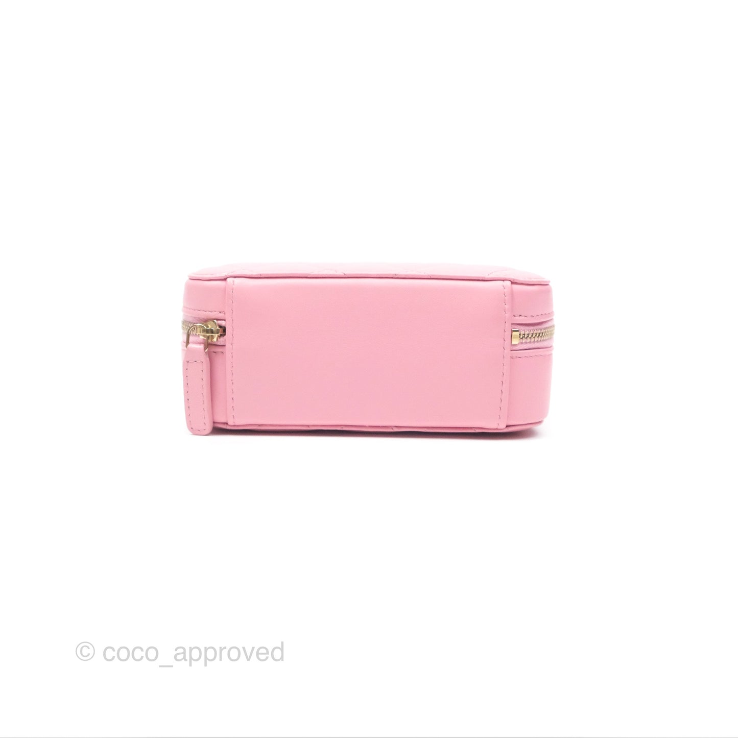 Chanel Camera Case Quilted Pink Lambskin Gold Hardware