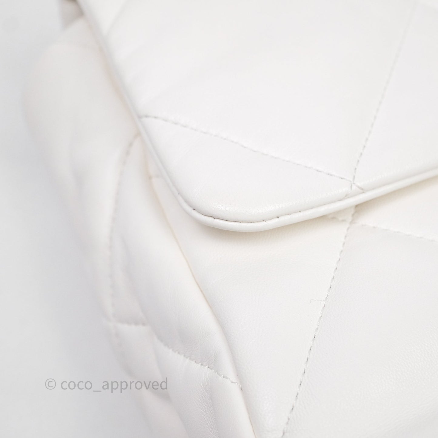 Chanel 19 Medium White Mixed Hardware