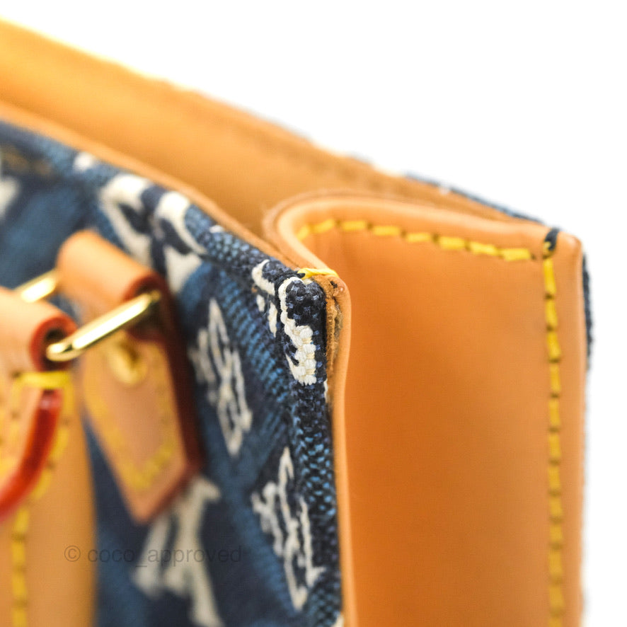 Louis Vuitton Petit Sac Plat Bag Denim Since 1854