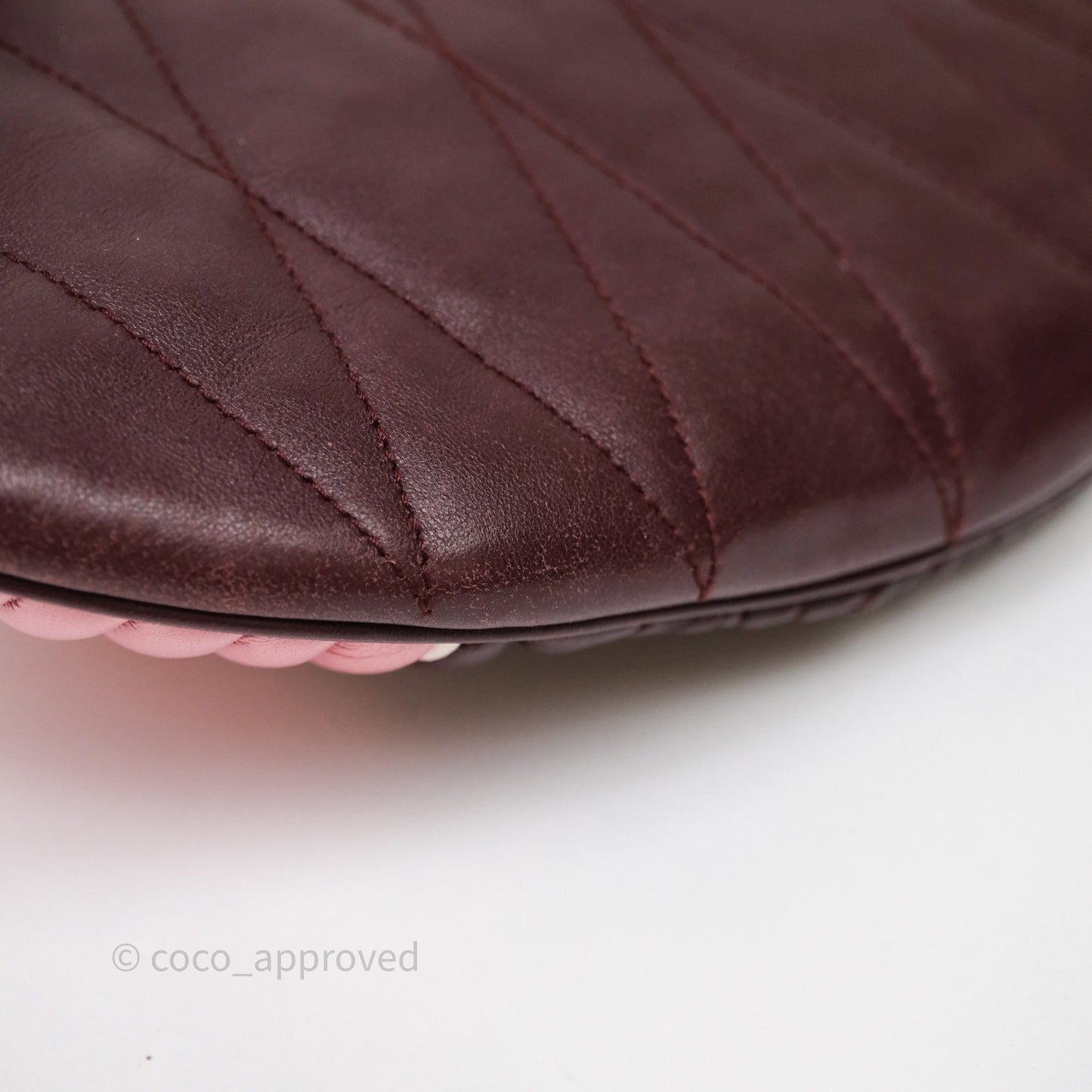 Miu Miu Bumbag Burgundy/Pink Gold Hardware