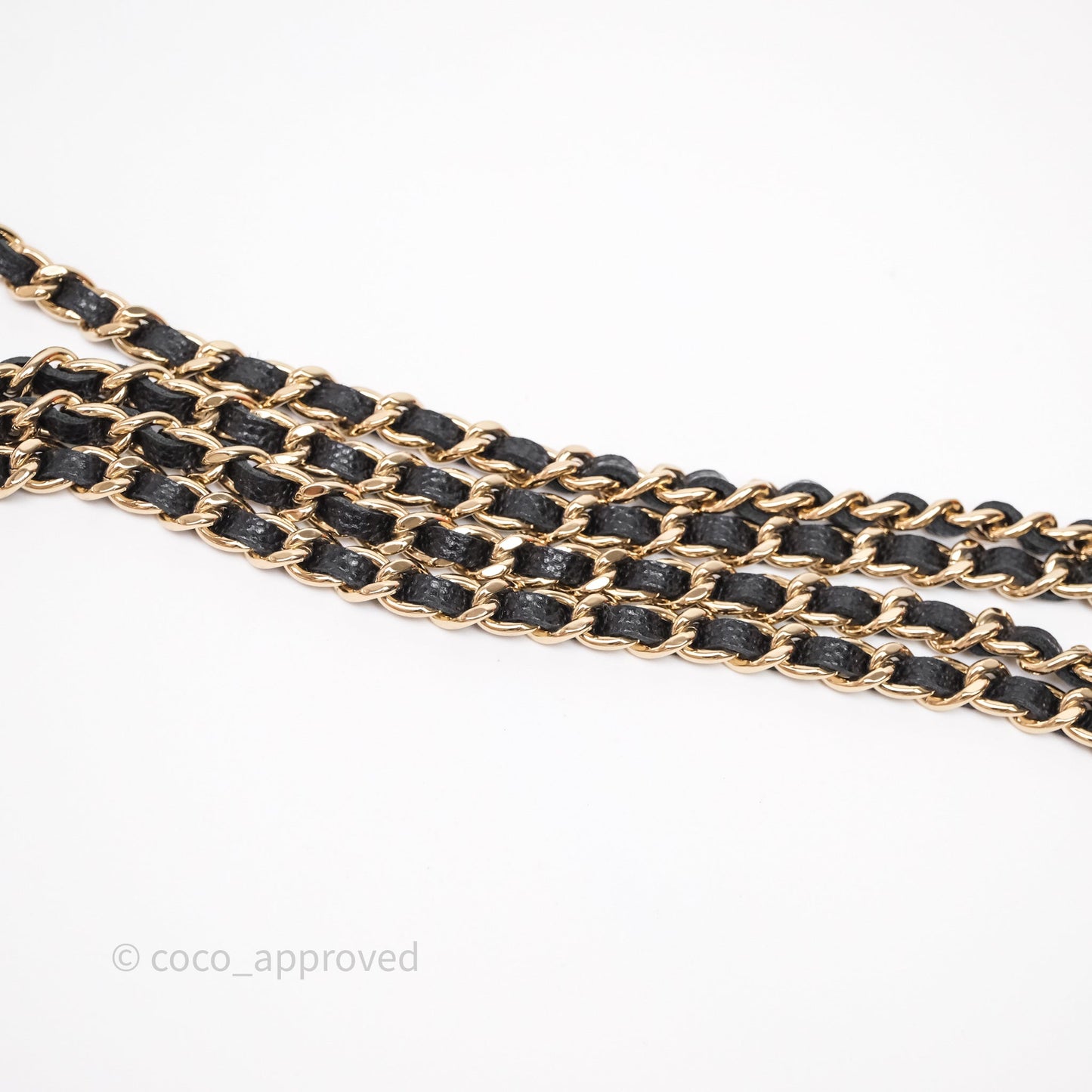 Chanel Top Handle Long Vanity with Chain Black Caviar Gold Hardware