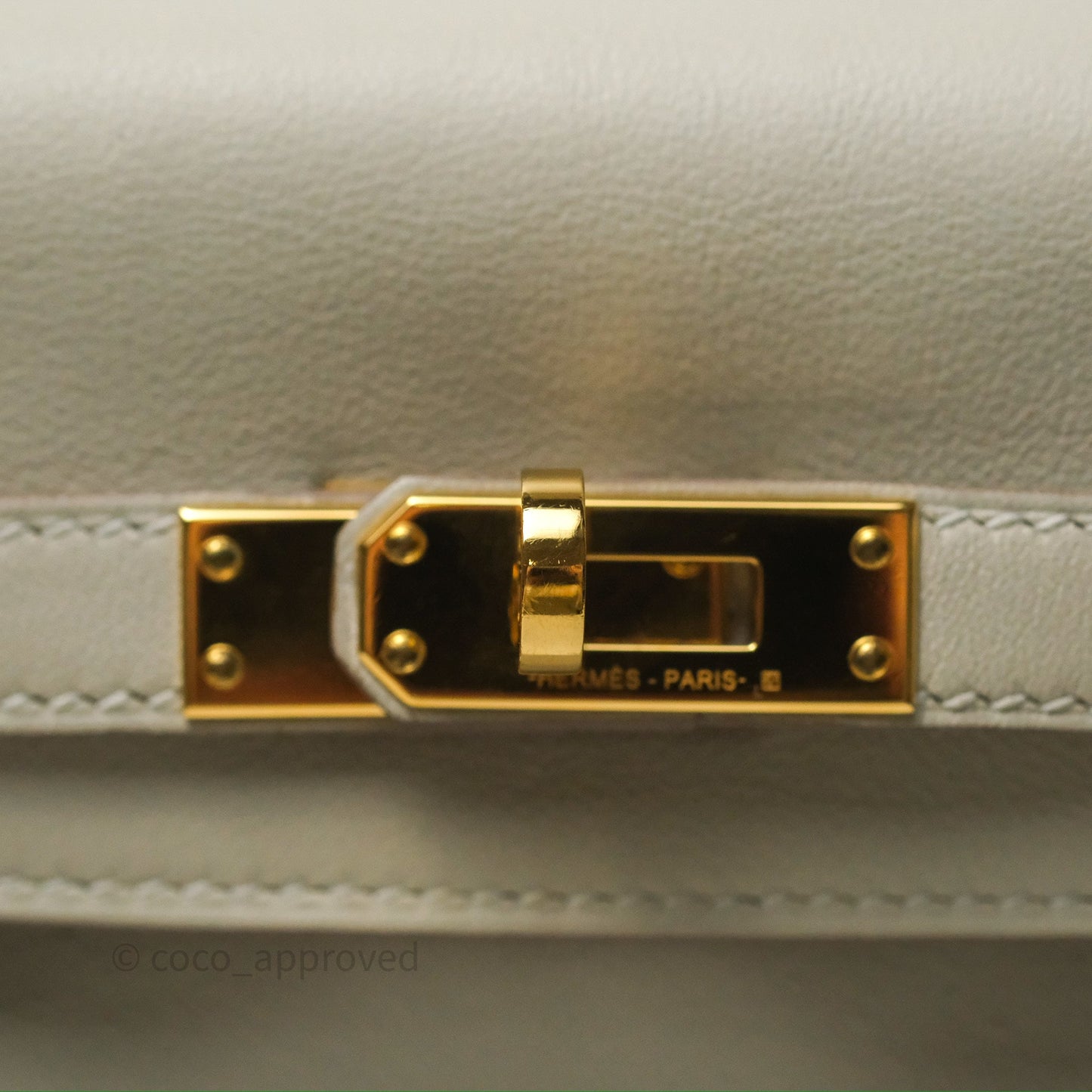 Hermès Retourne Swift Kelly 25 Gris Perle 80 Gold Hardware