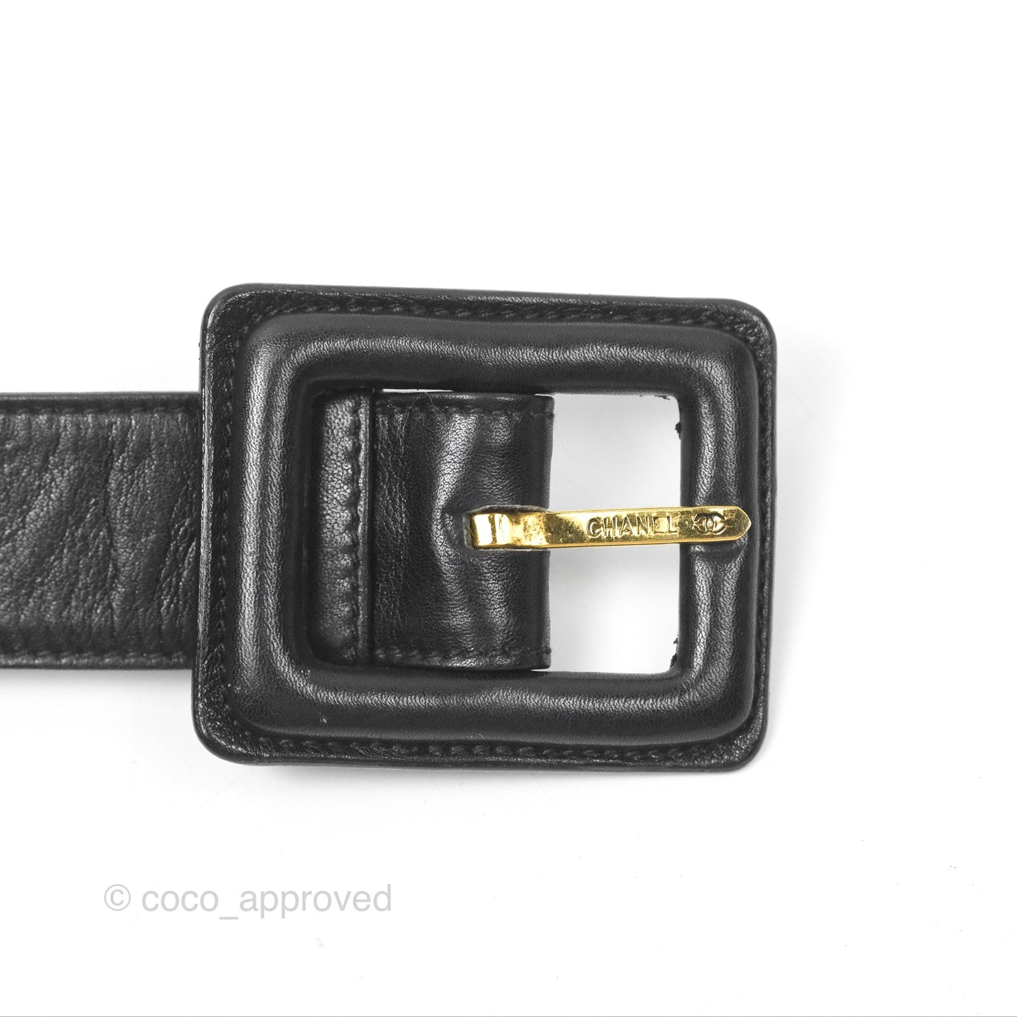 Chanel Vintage Belt Bag Quilted Black Lambskin 24K Gold Hardware