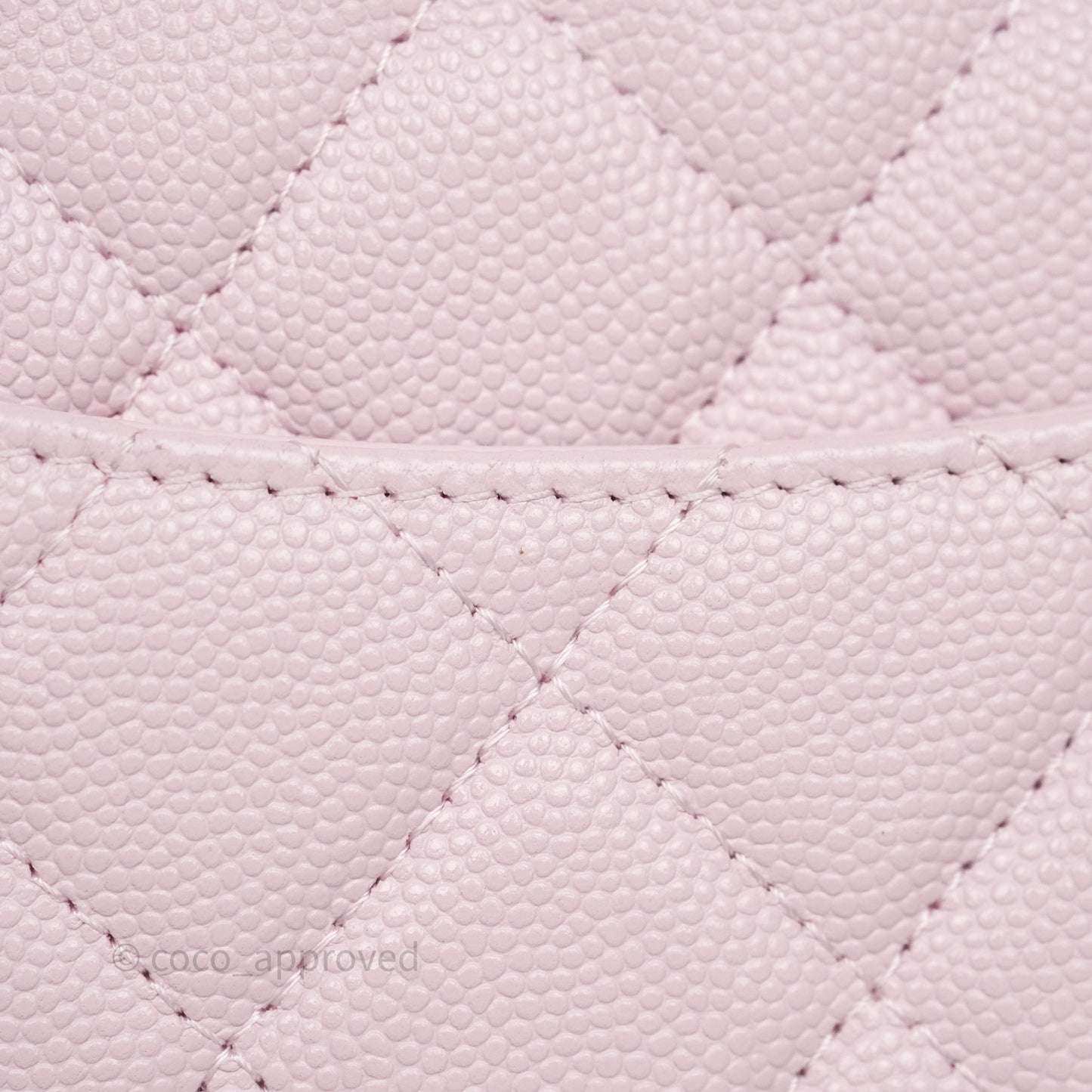 Chanel Classic Quilted Wallet On Chain WOC Pink Caviar Gold Hardware