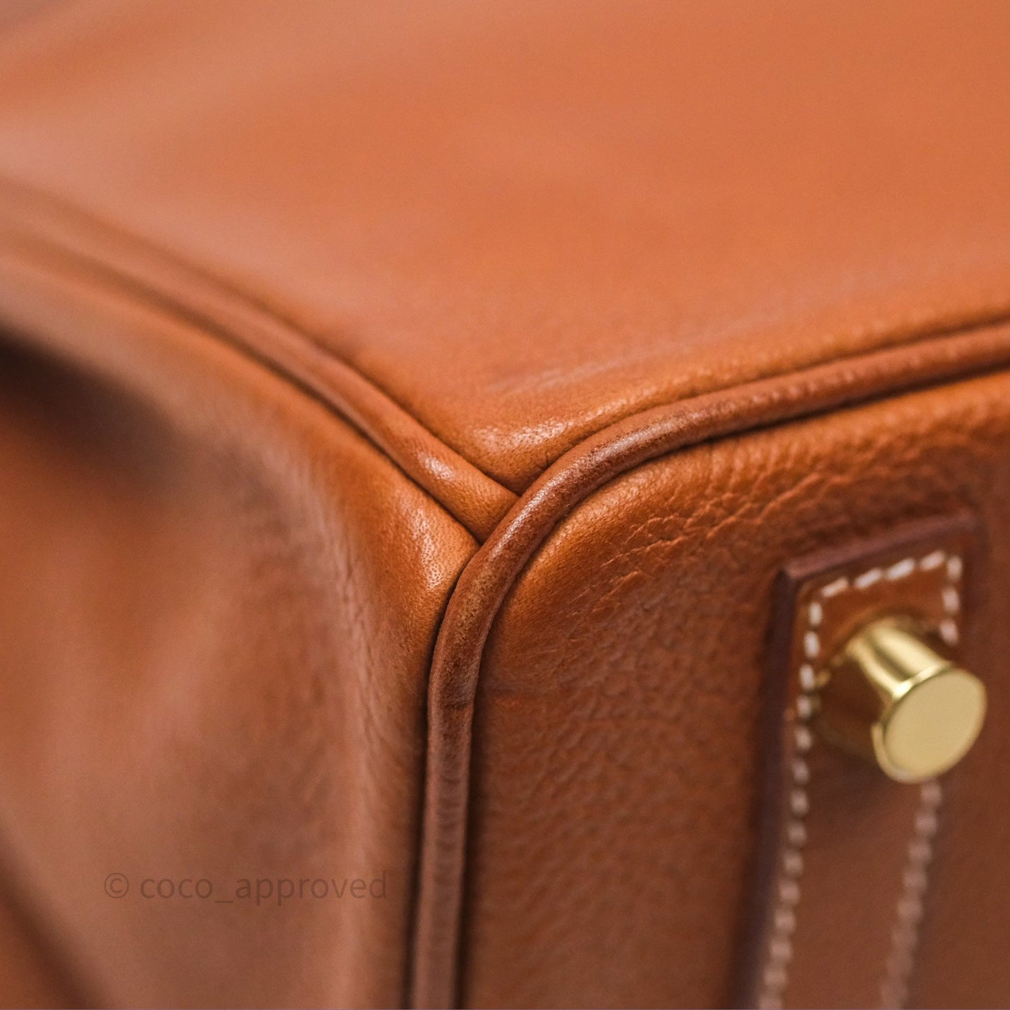 Hermès Birkin 25 Retourne Fauve 34 Barenia Gold Hardware