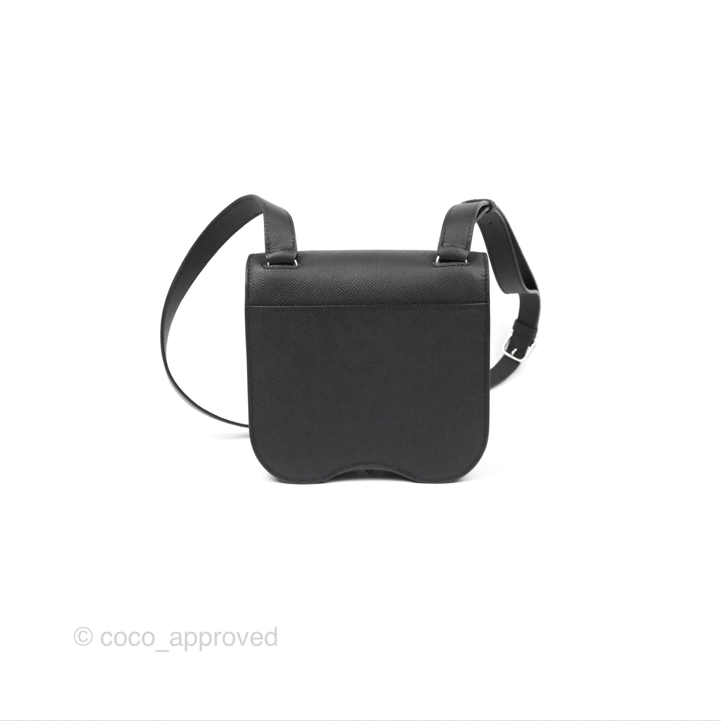 Hermès Della Cavalleria Mini Bag Black Epsom Palladium Hardware