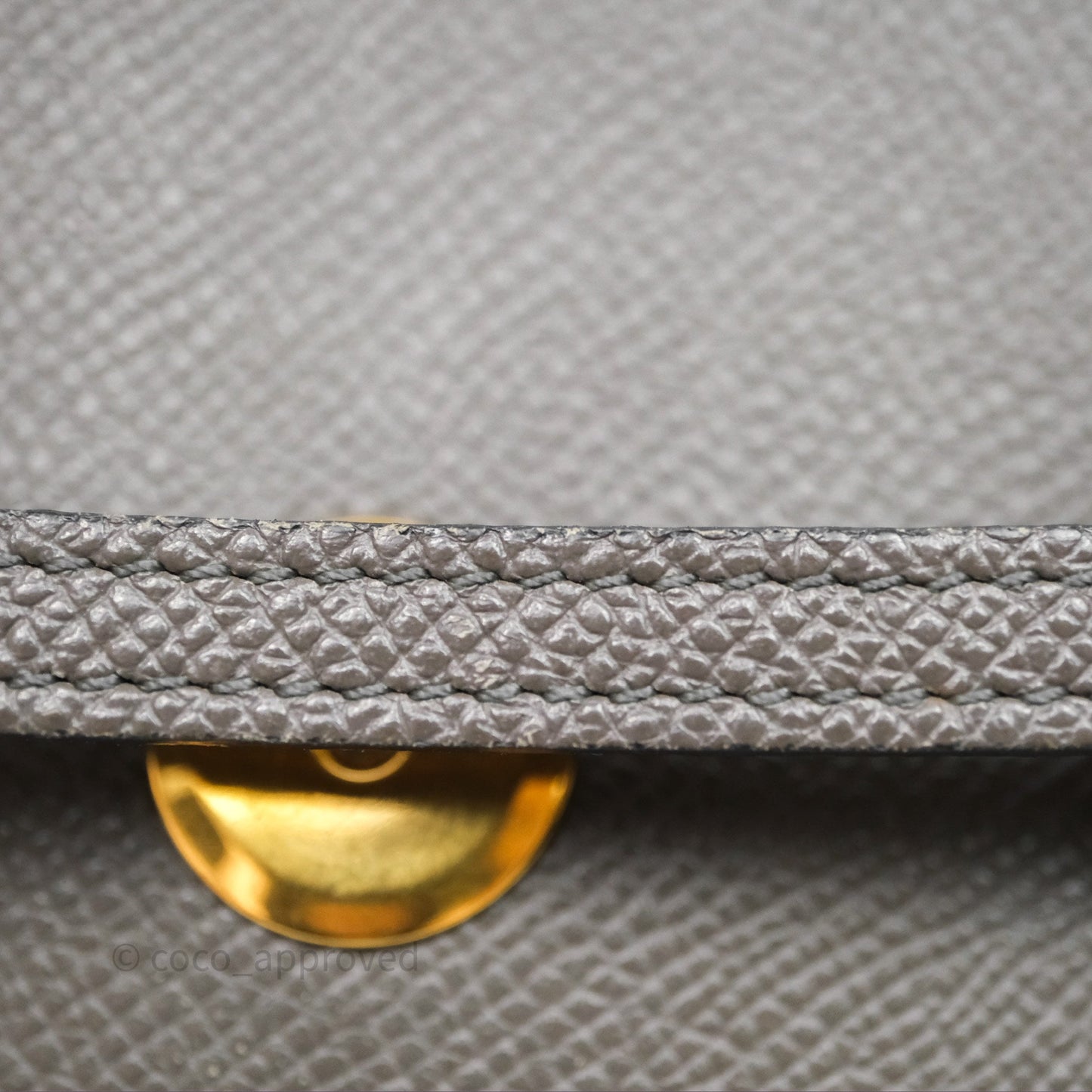 Celine Pico Belt Bag Grey Grained Calfskin Gold Hardware