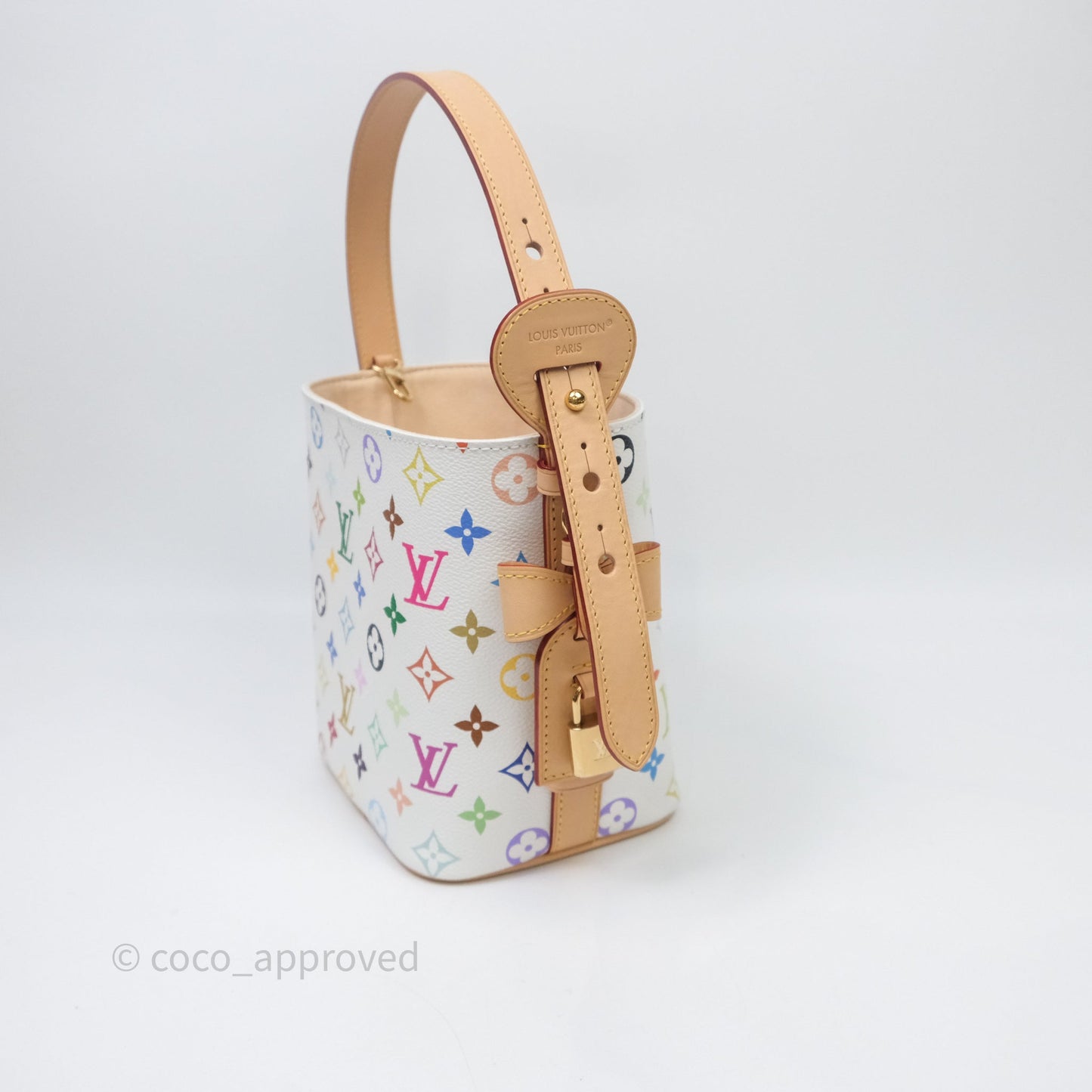 Louis Vuitton x Takashi Murakami All In BB Bag Multicolore Blanc Monogram Canvas
