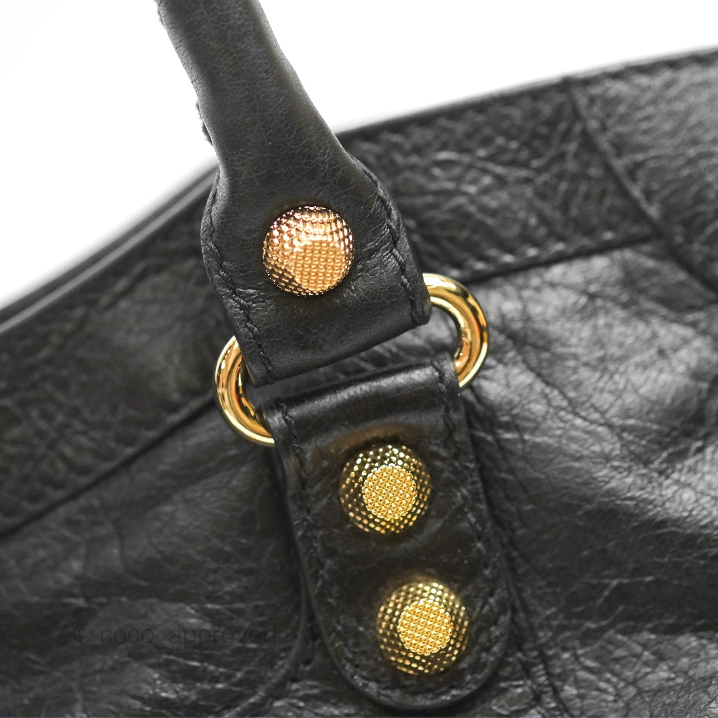 Balenciaga Classic City Bag Black Calfskin Gold Hardware