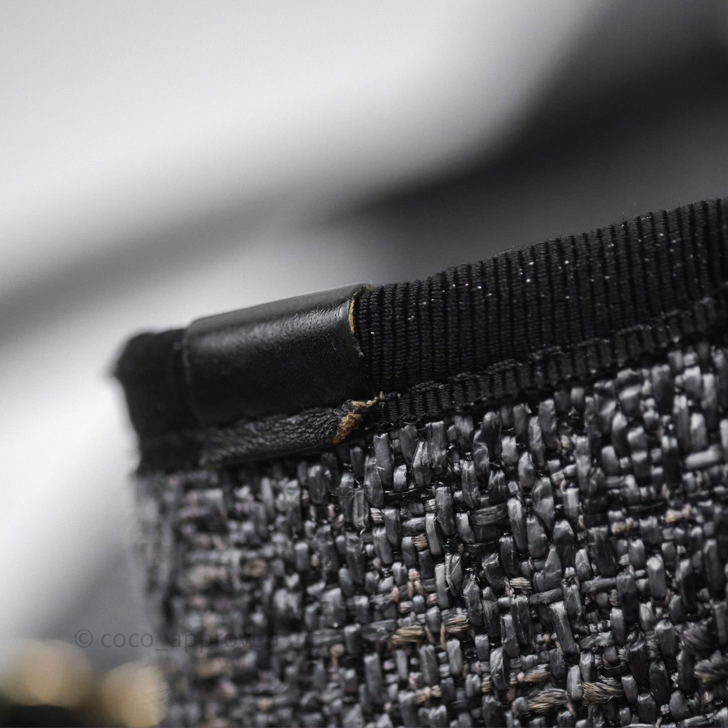 Chanel Medium Deauville Charcoal Grey Canvas
