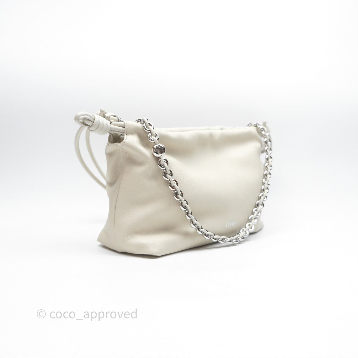 Loewe Medium Flamenco Purse in Mellow Nappa Lambskin Sea Salt