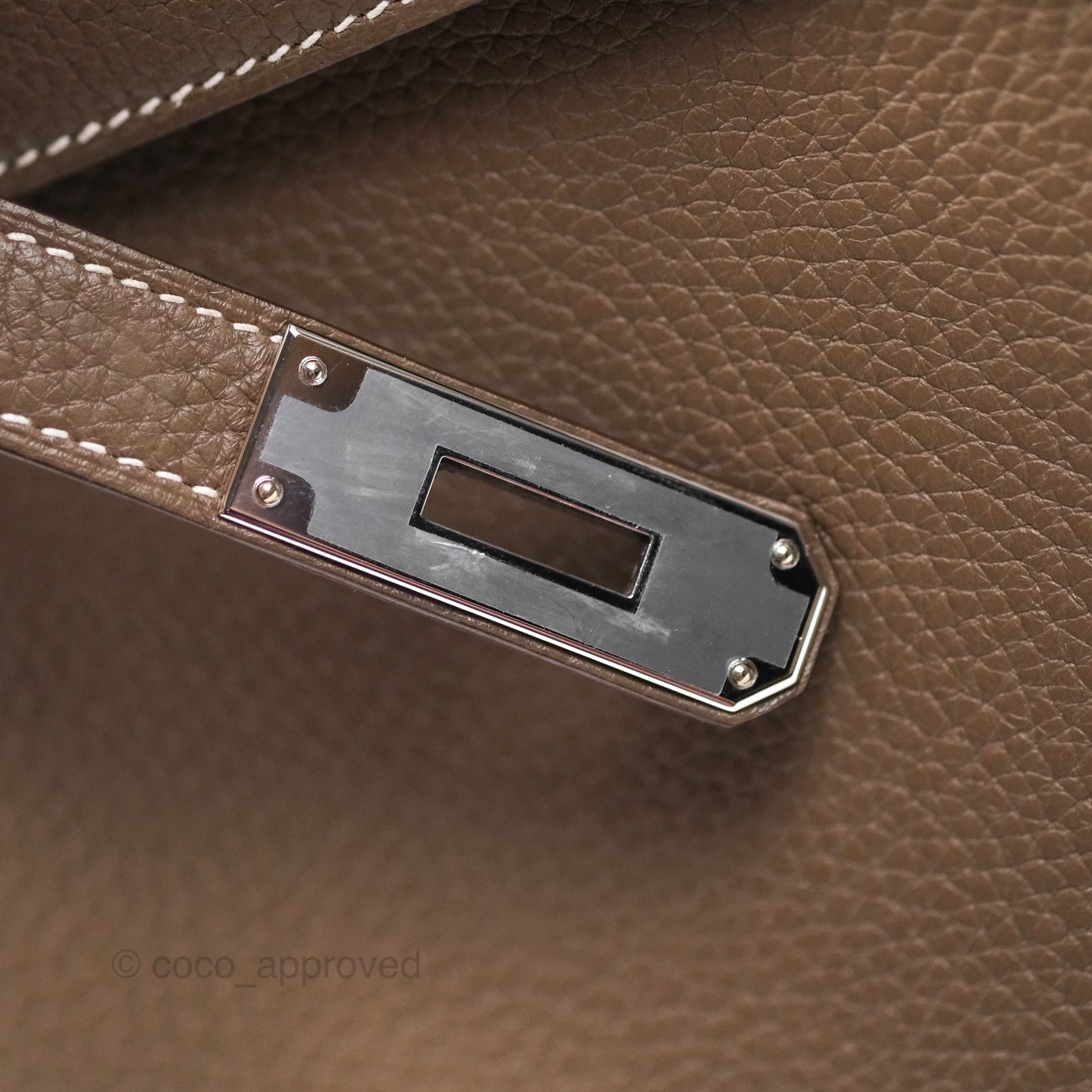 Hermès Kelly 28 Retourne Etoupe 18 Clemence Palladium Hardware