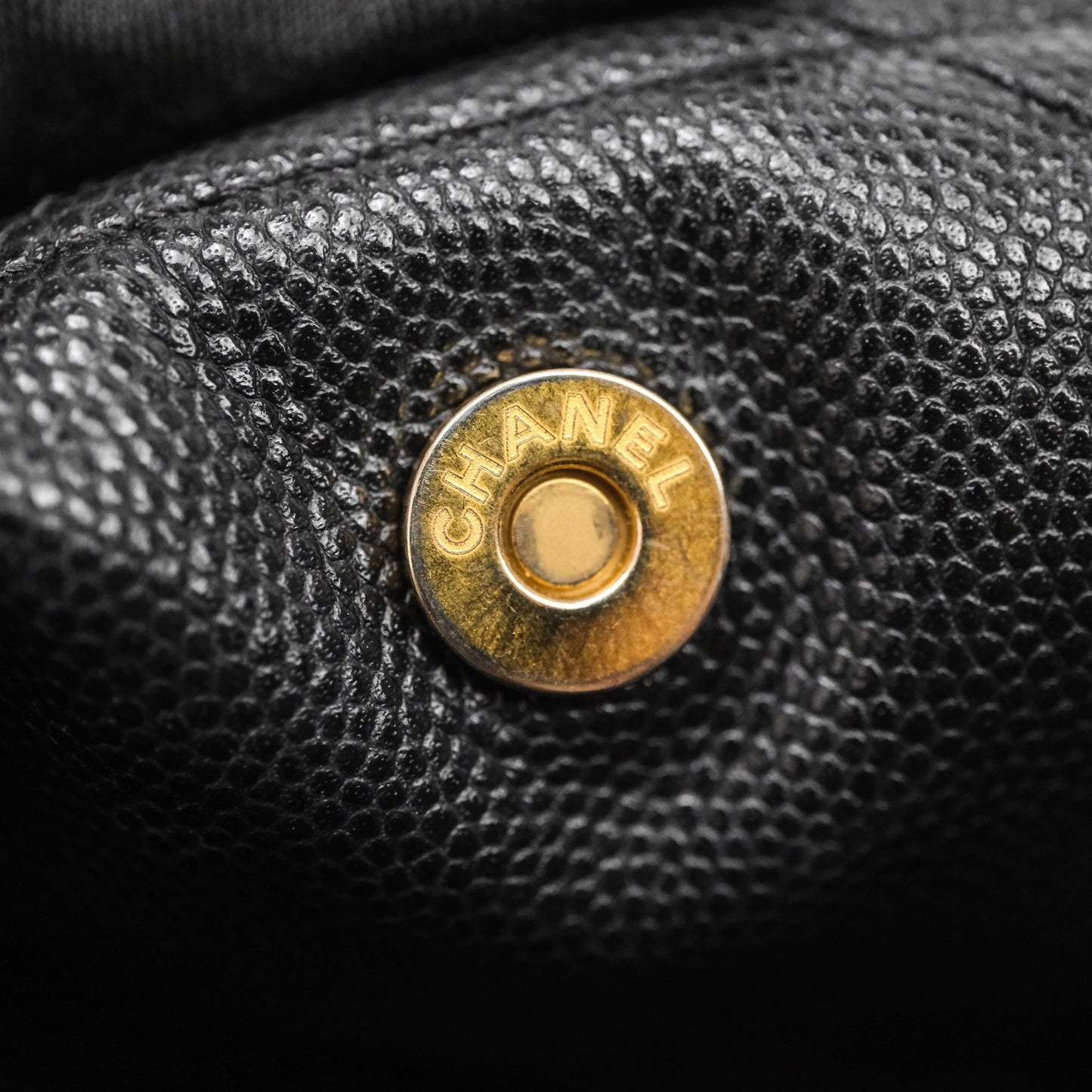 Chanel 22 Small Black Caviar Aged Gold Hardware
