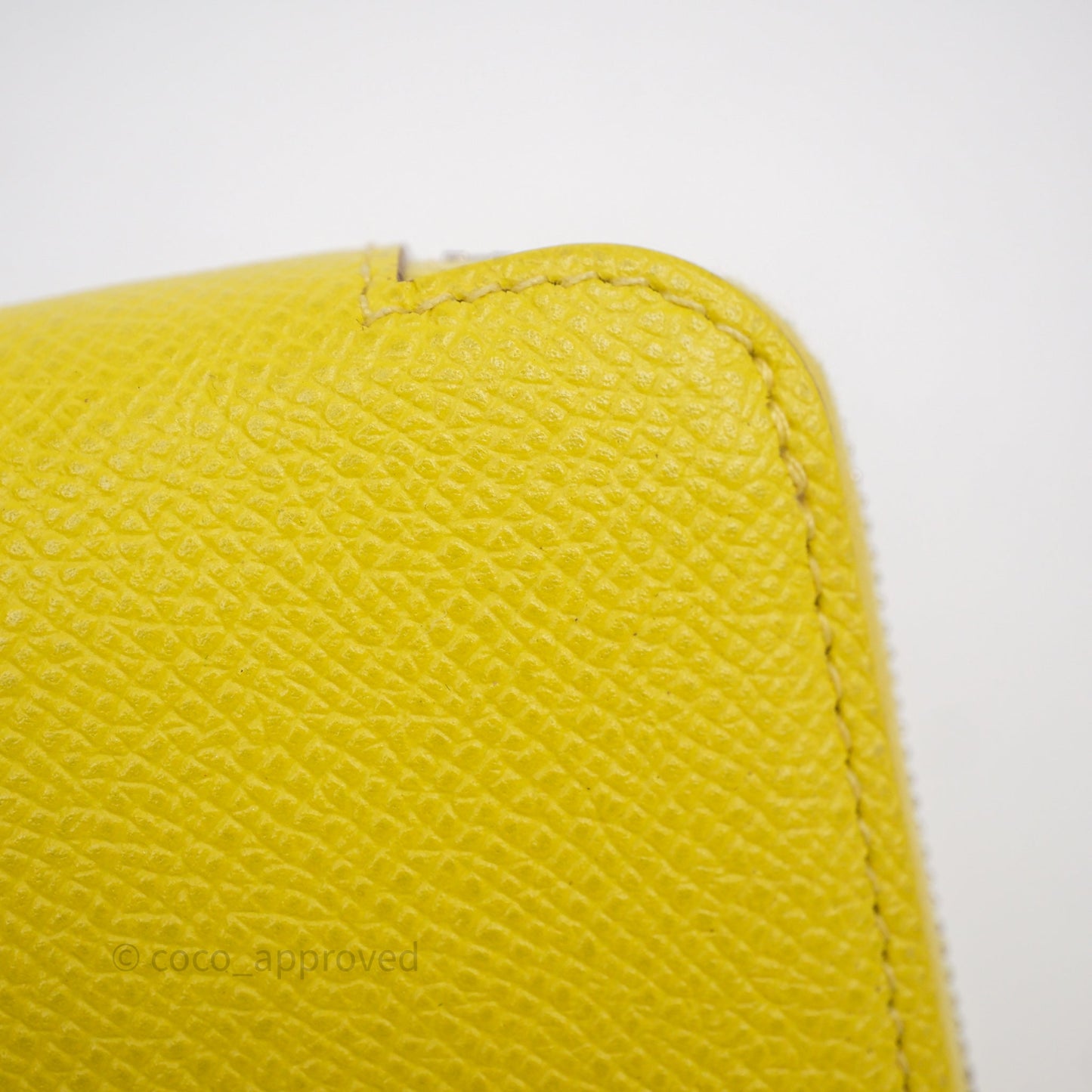 Hermès Silk In Compact Wallet Yellow Epsom