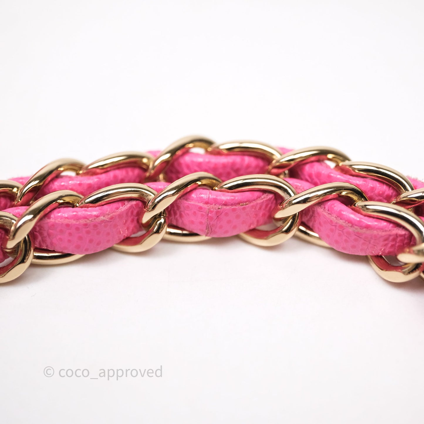 Chanel Classic M/L Medium Flap Quilted Hot Pink Caviar Gold Hardware