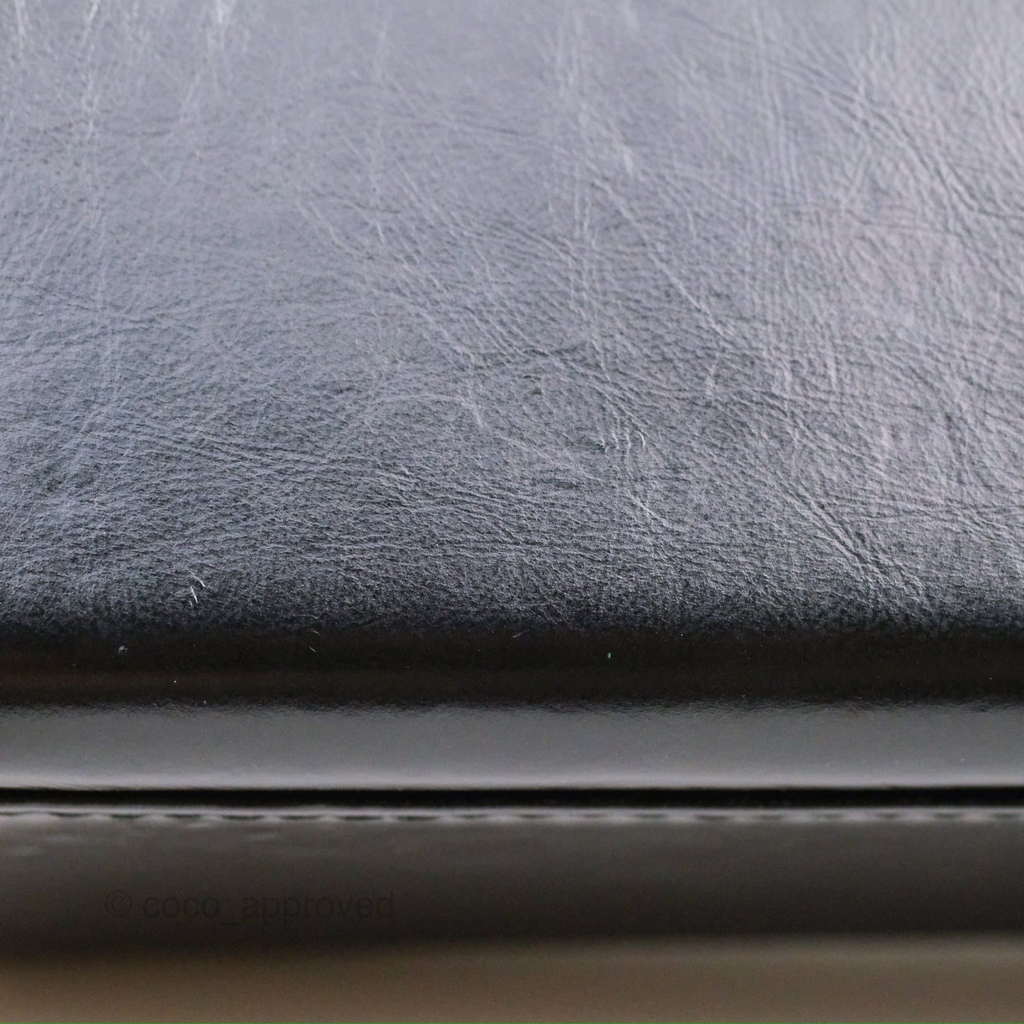Chanel Large Gabrielle Tweed Green Black Calfskin