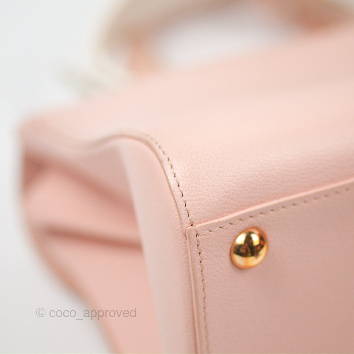 Delvaux Brillant East West Top Handle Bag Nude Pink Rose Gold Hardware