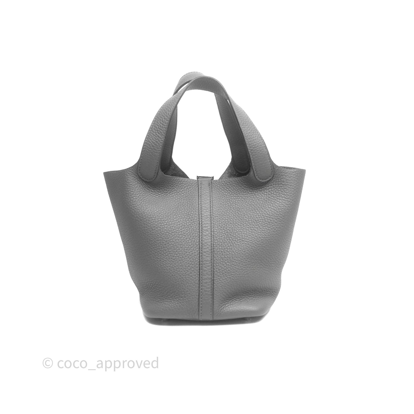 Hermès Picotin 18 Etain 8F Clemence Palladium Hardware