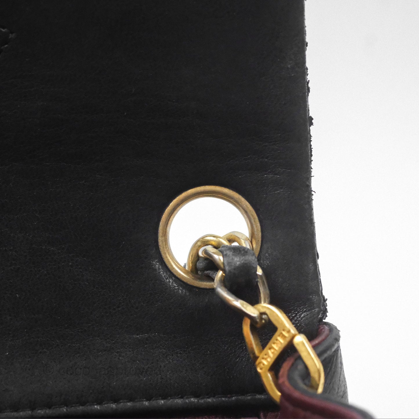 Chanel Vintage Mini Square Black Lambskin 24K Gold Hardware