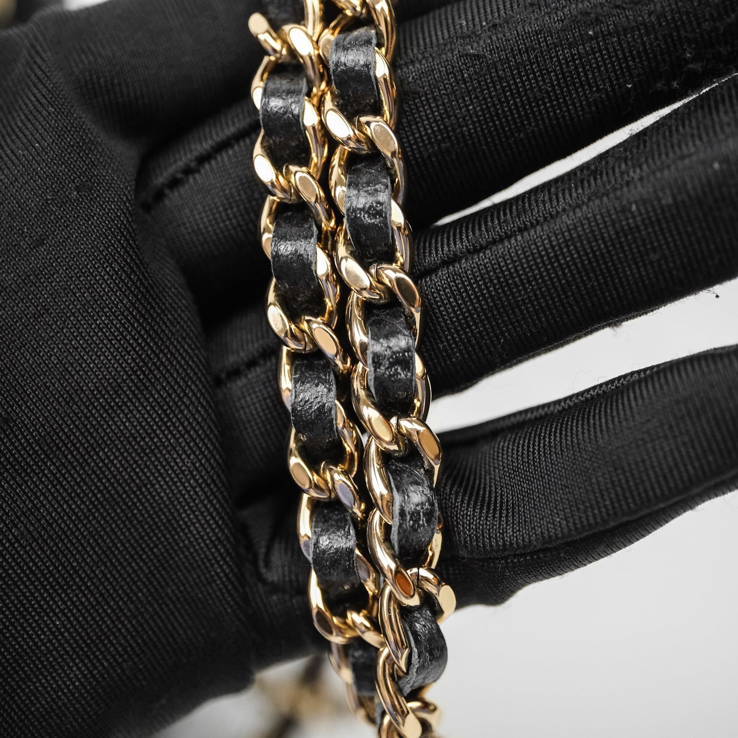 Chanel Evening Bag Caviar Black Gold Hardware